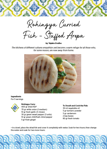 Libro Digital, Free Ebook, Arepas For Peace, Thoughts Cooking and Art for Refugees and Human Mobility.