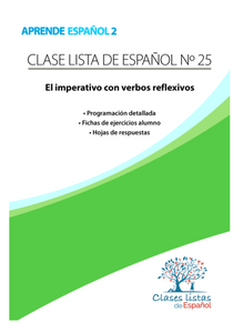 L2 Clase 25, El imperativo con verbos reflexivos.