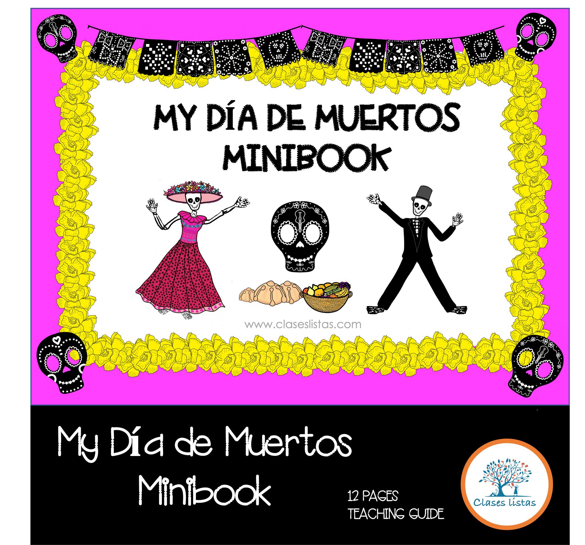 Mini Libro del Día de Muertos  (versión en español)
